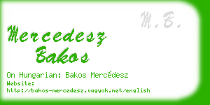 mercedesz bakos business card